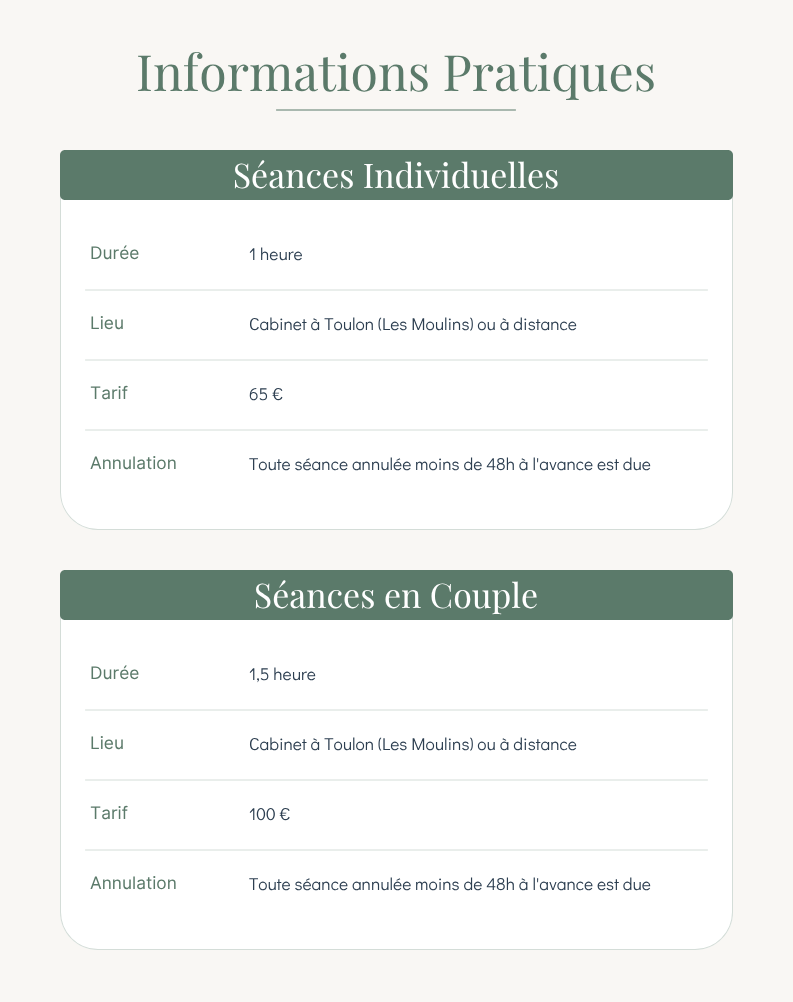 Modalités de consultation en sexothérapie à Toulon ou en visio. Séances en couple ou en individuel. Aurélie ROMAN, Psychologue et Sexothérapeute